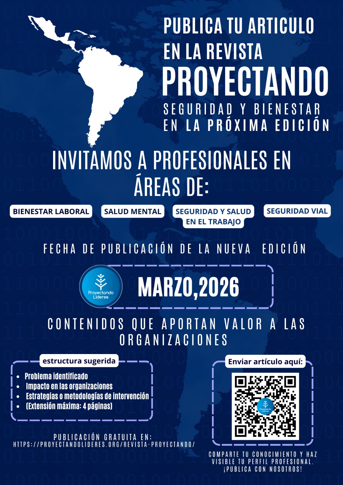 Convocatoria Revista Proyectando Líderes